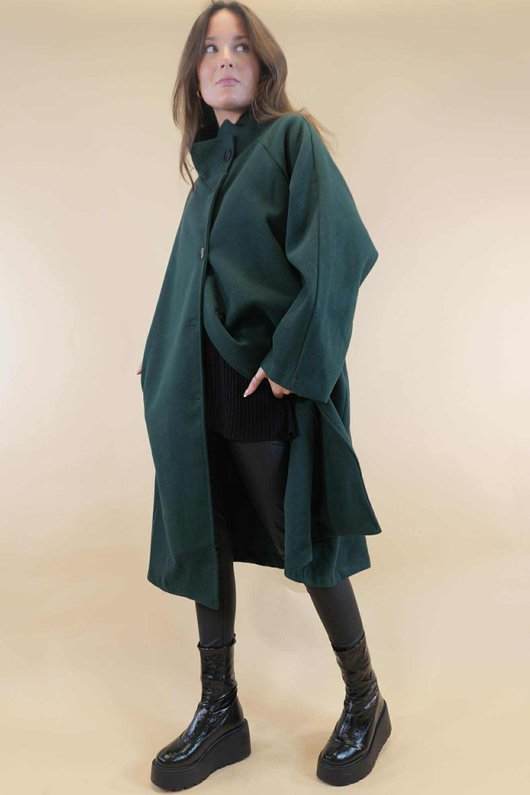 Dalton Funnel Coat Dark Pine 